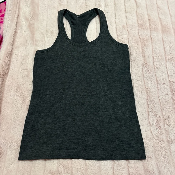 Lululemon Athletica Dark Gray Racerback Tank Top - Picture 3 of 3